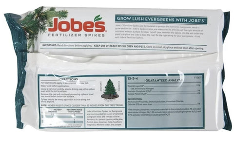 Jobe's 01611 15 Pack Evergreen Tree & Shrub Fertilizer Spikes - Quantity of 5