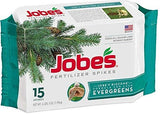 Jobe's 01611 15 Pack Evergreen Tree & Shrub Fertilizer Spikes - Quantity of 3