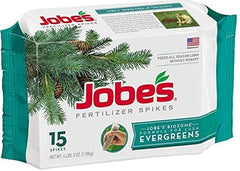 Jobe's 01611 15 Pack Evergreen Tree & Shrub Fertilizer Spikes - Quantity of 1