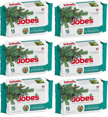 Jobe's 01611 15 Pack Evergreen Tree & Shrub Fertilizer Spikes - Quantity of 6