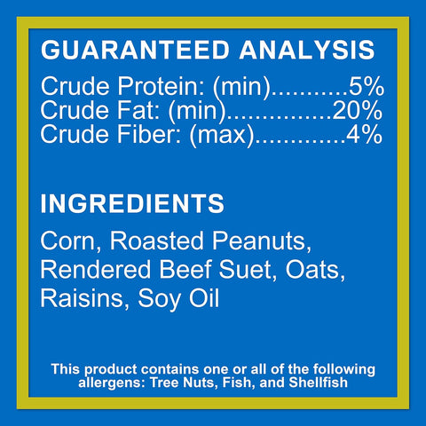 C&S 06109 27 oz Woodpecker Suet Nuggets Wild Bird Food