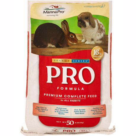 Manna Pro 0046902150 50 LB Bag Pro Formula Premium Select Rabbit Feed / Food - Quantity of 1