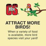 C&S 100214177 27 oz Berry Flavored Suet Nuggets Wild Bird Food