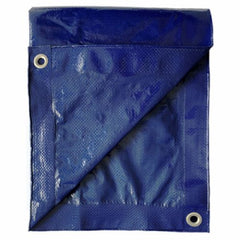 ITM MD-GT-BB-1620 16' x 20' Blue Polyethylene Storage Tarp Cover With Grommets