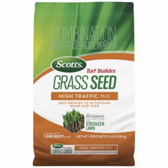 Scotts 18044 2.4 LB Bag of Turf Builder High Traffic Grass Seed Mix