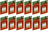 Holiday Wonderland 1078-88 3 Pack C7 Clear Flame Candle Replacement Bulbs - Quantity of 12