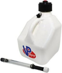 VP Racing 4172 + 3046B 3 Gallon White Portable Utility Jug Container With Container Hose
