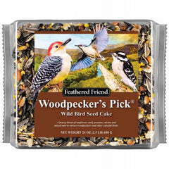 Feathered Friend 14384 24 oz Woodpecker Seed Cake Wild Bird Food