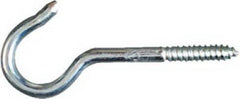 National N100-232 4-15/16" #0 Zinc Plated Screw In Metal Ceiling Hook