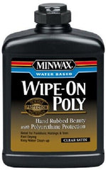 Minwax 40917 Pint of Water Based Clear Satin Wipe On Poly Polyurethane Finish