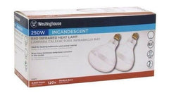 Westinghouse 0397748 2-Count Pack of 250W R40 Clear Infrared Heat Lamp Bulbs