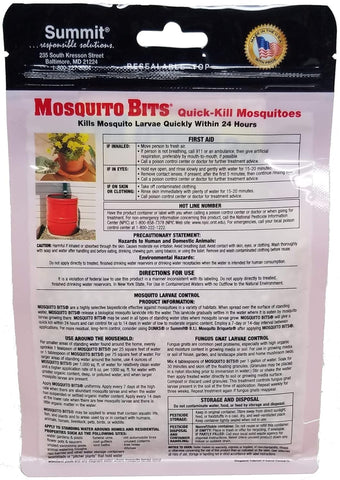 Summit 116-12 8 oz Bag of Mosquito Pest Control Bits - Quantity of 12
