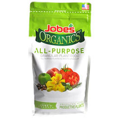 Jobe's 09526 4 LB Bag of 4-4-4 Organic All Purpose Plant Food Fertilizer
