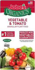 Jobe's 09026 4 LB Bag of 2-7-4 Organic Vegetable & Tomato Plant Food Fertilizer