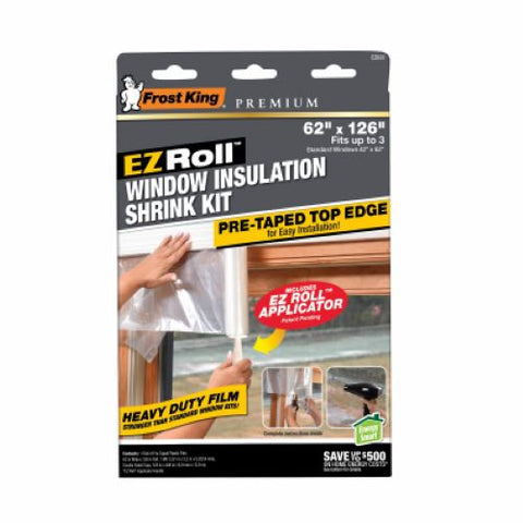 Frost King EZ833 62" x 126" Roll of EZ Roll Window Insulation Shrink Kit - Quantity of 2
