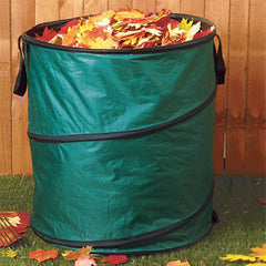 Green Thumb 6072 60-Gallon Pop Up Collapsible Yard Refuse Trash Can Container