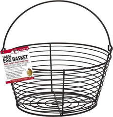 Little Giant EB13 13" x 13" x 6" Black Wire Egg Gathering Basket