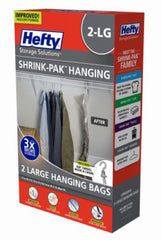 Hefty HFTPDQ-7083463 2-Pack of Large Shrink-Pak Vacuum Hanging Storage Bags