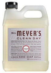 Mrs. Meyer's 11163 33 oz Bottle of Lavender Scent Liquid Hand Soap Refill Bottle