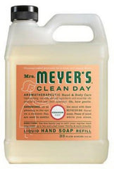 Mrs. Meyer's 13163 33 oz Bottle Of Geranium Scent Liquid Hand Soap Refill Bottle