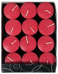 Candle Lite 4520021 12-Count Pack of 1.5" x 2" Apple Cinnamon Crisp Red Votive Candles