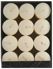 Candle Lite 4520570 12-Count Pack of 1.5" x 2" Creamy Vanilla Swirl Votive Candles