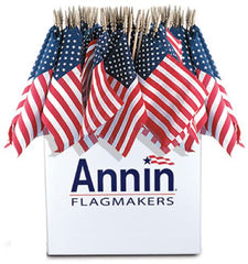 Annin Flagmakers 41294 8" x 12" American USA Hand Flags