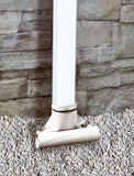 Thermwell DE46WH 46" White Roll Out / Roll Up Automatic Downspout Extenders - Quantity of 2