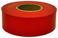 Hanson 17021 1-3/16" x 300' ft Bright Red Vinyl Flagging Ribbon Marking Tape
