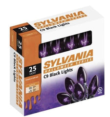 Sylvania V32528 25-Count C9 Transparent Purple Halloween Light Set