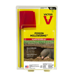 Victor M6009 10-Pack of Mole Bait Worms
