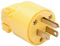 Legrand 4867YCC10 Commercial Grade 15A NEMA Yellow Electrical Plug End