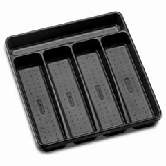 Madesmart 95-29605-06 Small Black 5-Compartment Silverware Storage Tray