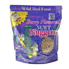 C&S 06101 27 oz Berry Flavored Suet Nuggets Wild Bird Food