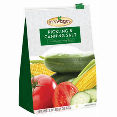 Mrs. Wages W510-B4425 48 oz / 3 LB Bag of Pickling & Canning Salt