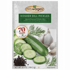 Mrs. Wages W622-J7425 6.5 oz Pack of Quick Process Kosher Dill Pickling Mix