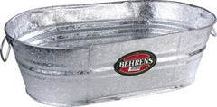 Behrens 00-OV 4-Gallon Galvanized Steel Oval Planter / Tub / Ice Bucket