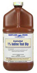 Dairyland 1209715 1-Gallon Container of Sanitizing Cow Teat Dip 1% Controlled Iodine