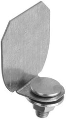 National N193-839 Galvanized Barn Door Rail End Cap With Bolt, Nut & Washer