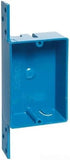 Carlon B108B-UPC Blue Single Gang New Work Shallow Switch & Outlet Box With Bracket