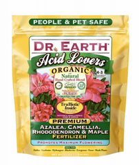 Dr. Earth 703P 4 LB Bag of 3-4-3 Acid Lovers Organic Azalea Camellia Rhododendron Fertilizer