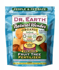 Dr. Earth 708P 4 LB Bag of 5-5-2 Natural Wonder Fruit Tree Organic Fertilizer