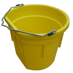 Master Rancher MR20QP/FSB-YEL 20-Quart Yellow Flat Back Sided Utility Bucket Pail