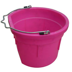 Master Rancher MR8QP/FSB-HTPINK 8-Quart Hot Pink Poly Resin Farm & Ranch Flat Sided Utility Bucket Pail