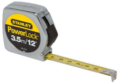 Stanley 33-215 PowerLock 12' Foot x 1/2" Inch Metal Tape Measure Rule