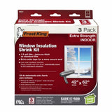 Frost King V83/3 3-Pack of 42" x 62" Extra Strength Indoor Window Insulation Kit - Quantity of 6