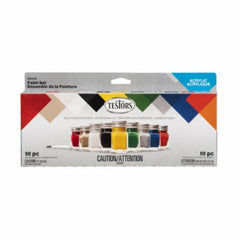 Testors 281235 9-Count Color All-Purpose Acrylic Paint Set Kit