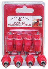 Harris Farms 1000311 4-Count Pack of Screw In Poultry Watering Nipples