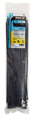 Gardner 46-314UVBFZ 100-Count Pack of Black 14" Xtreme Temperature Cable Ties