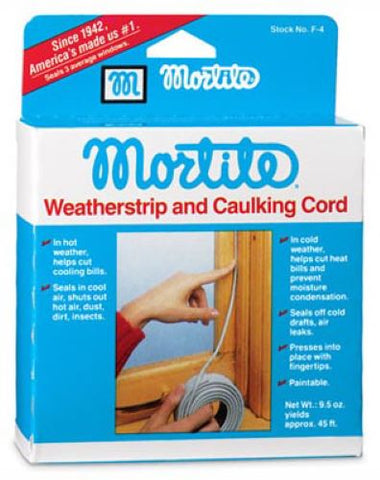 Thermwell B2 90' Foot Roll of Mortite Weatherstrip & Caulking Cord - Quantity of 12